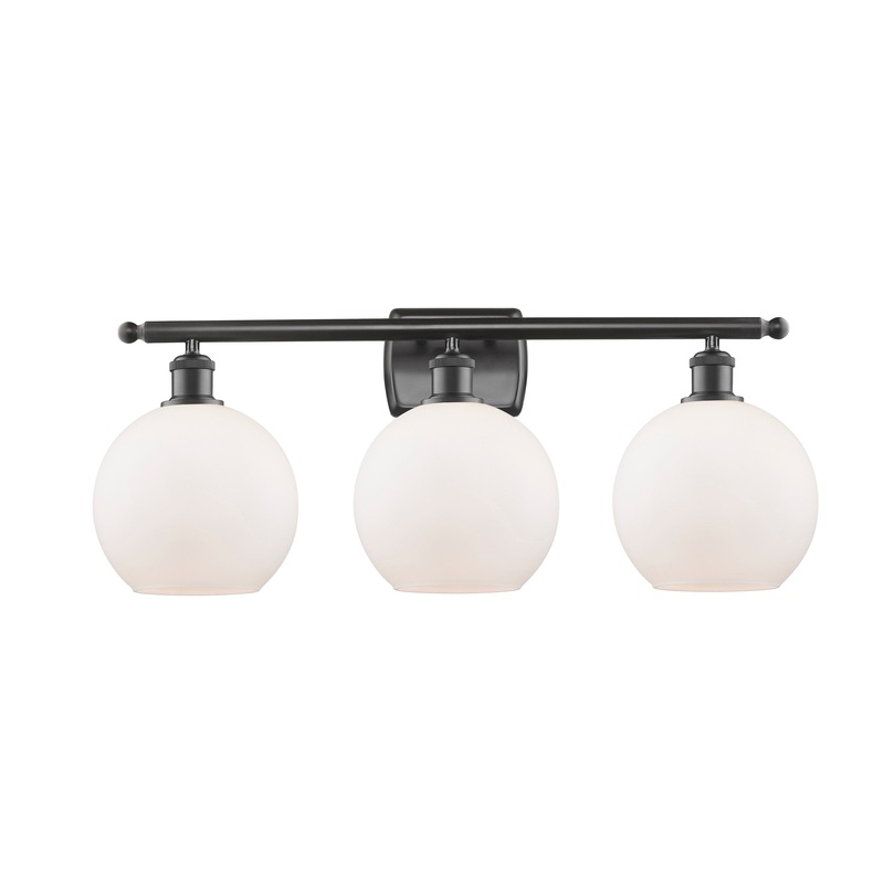 Innovations Lighting Athens 3 Light 26″ Bath Vanity Light 516-3W-OB-G121-8-LED