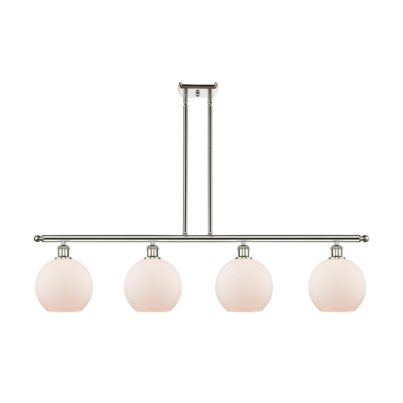 Innovations Lighting Athens 4 Light 48″ Island Light 516-4I-PN-G121-8-LED