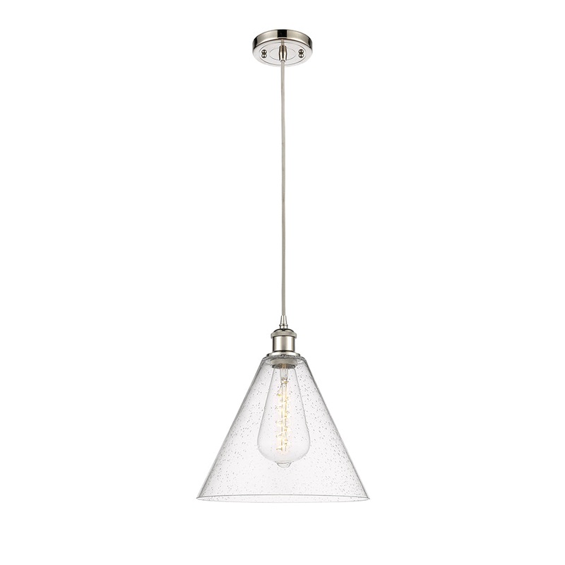 Innovations Lighting Ballston Cone 1 Light  12″ Mini Pendant 516-1P-PN-GBC-124-LED