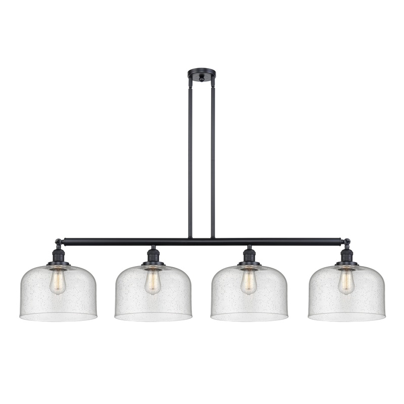 Innovations Lighting X-Large Bell 4 Light Island Light Part Of The Franklin Restoration Collection 214-BK-G74-L