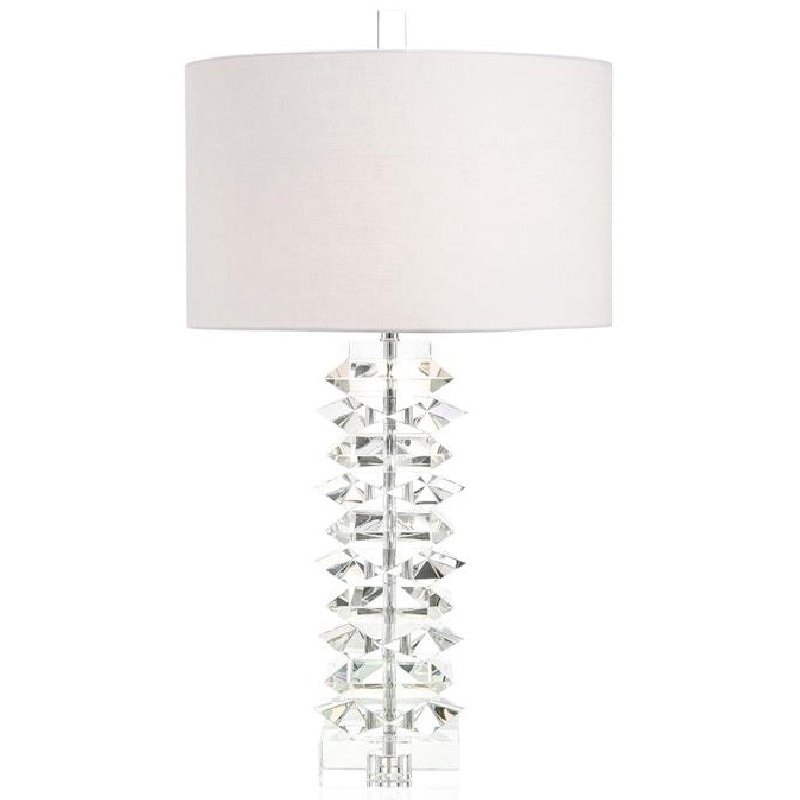 Stacked Crystal Table Lamp