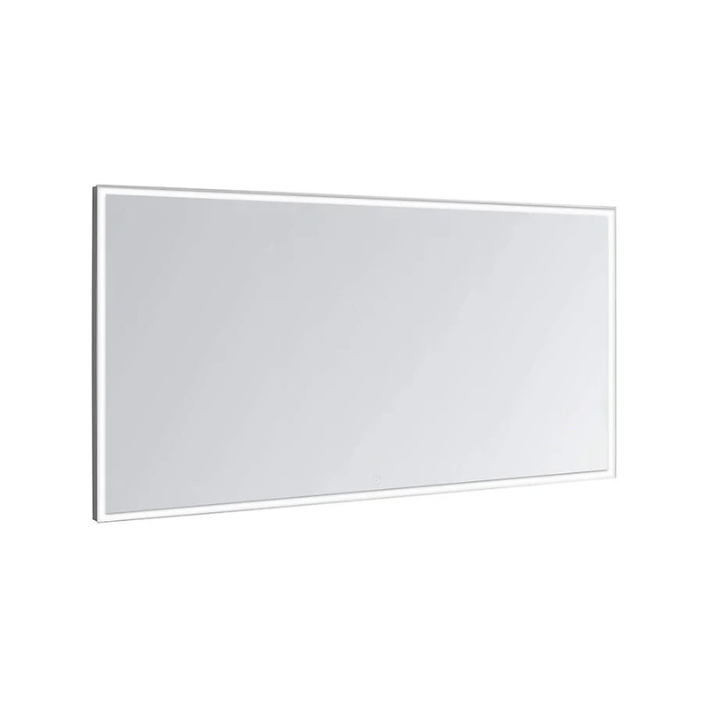 Aquadom Edge LED Bathroom Vanity Acrylight Technology Fog Free Touch Button Dimmable Wall Mounted Make Up and Shaving Bedroom Mirror IP54 Moisture Resistant E-6032