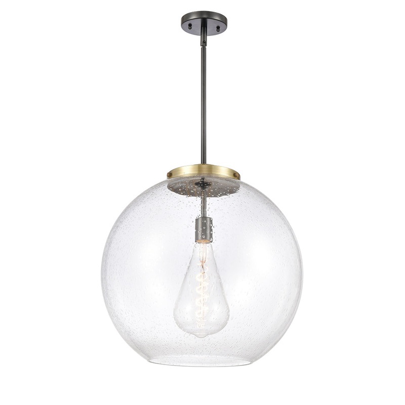 Innovations Lighting Athens 1 Light 13.75″ Pendant 221-1S-BAB-G124-18-LED