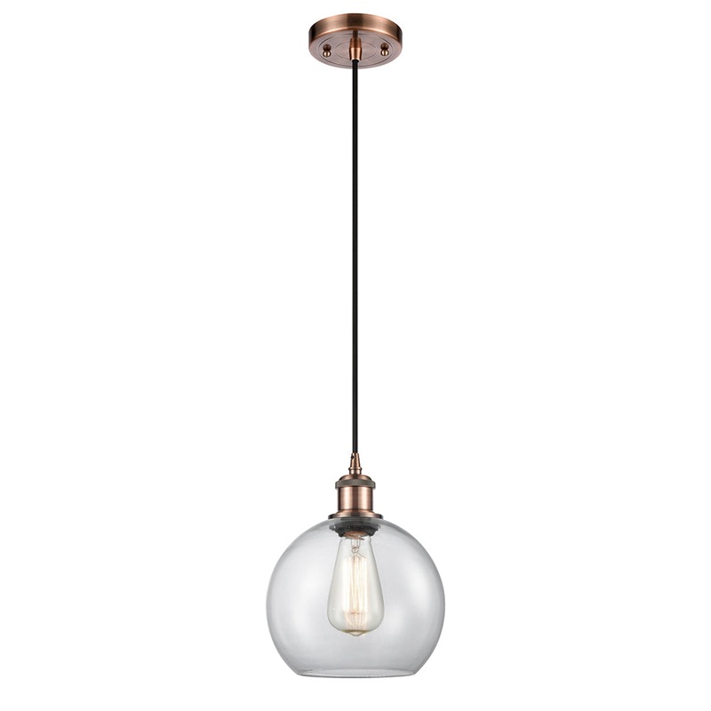 Innovations Lighting Athens 1 Light 8″ Mini Pendant 516-1P-AC-G122-8