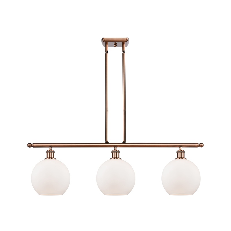 Innovations Lighting Athens 3 Light 36″ Island Light 516-3I-AC-G121-8