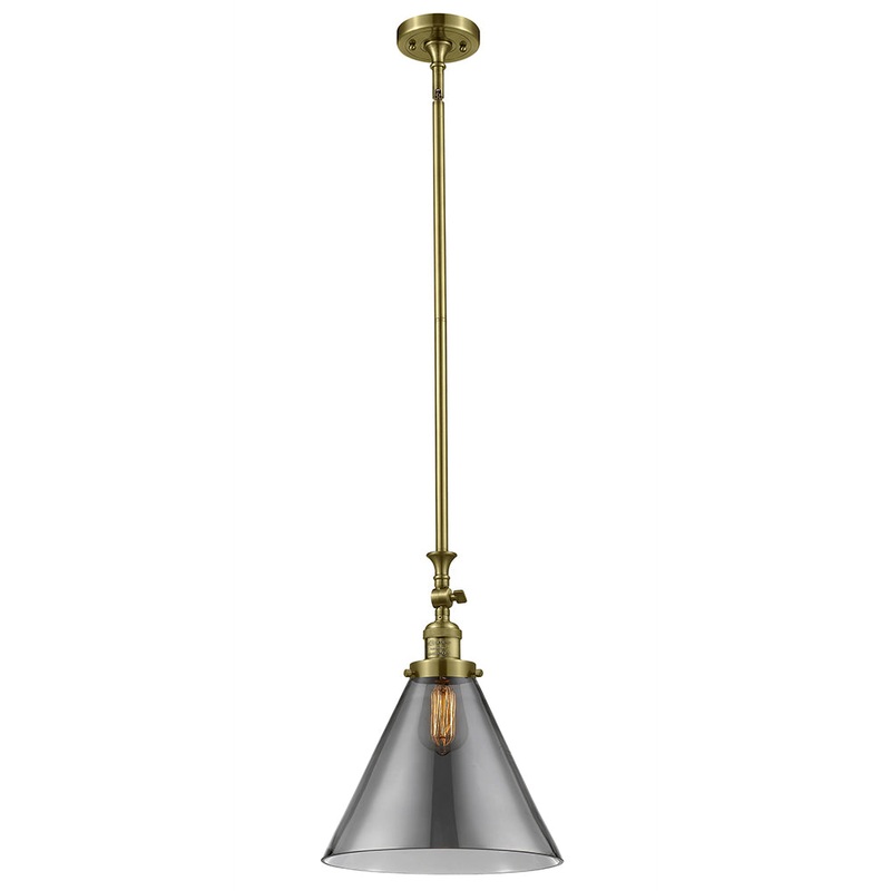 Innovations Lighting X-Large Cone 1 Light Mini Pendant Part Of The Franklin Restoration Collection 206-AB-G43-L-LED