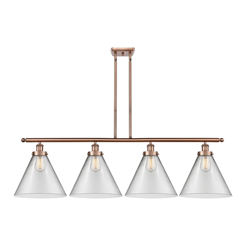 Innovations Lighting X-Large Cone 4 Light Island Light Part Of The Ballston Collection 916-4I-AC-G42-L-LED