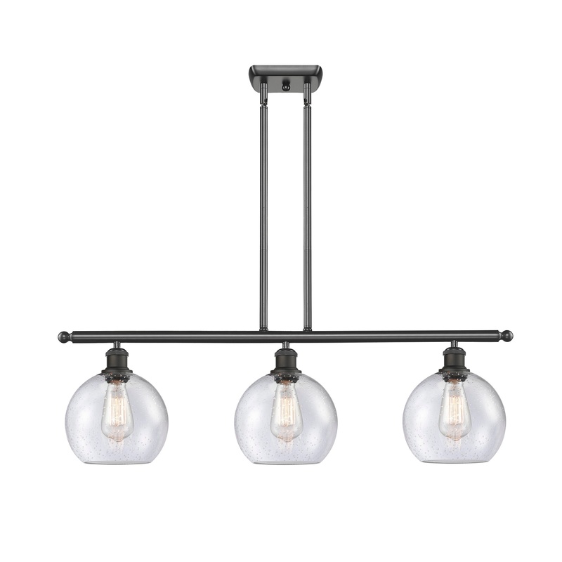Innovations Lighting Athens 3 Light 36″ Island Light 516-3I-OB-G124-8-LED