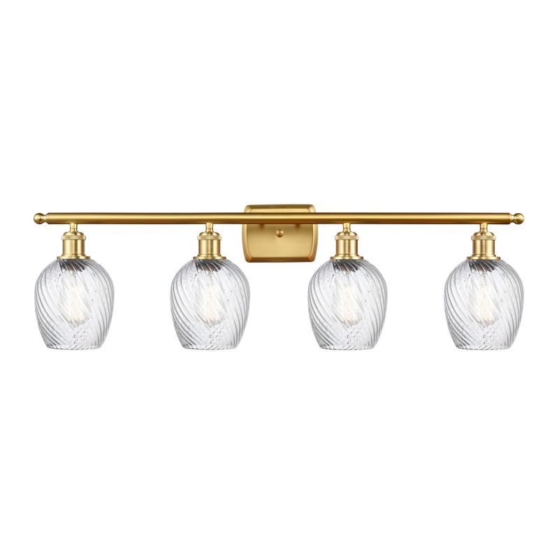 Innovations Lighting Salina 4 Light Bath Vanity Light Part Of The Ballston Collection 516-4W-SG-G292
