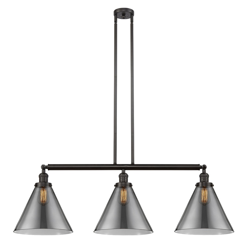 Innovations Lighting X-Large Cone 3 Light Island Light Part Of The Franklin Restoration Collection 213-OB-G43-L