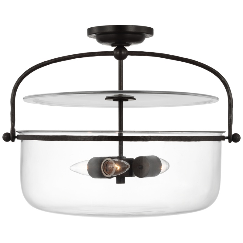 Lorford Lantern Semi Flush Ceiling Light