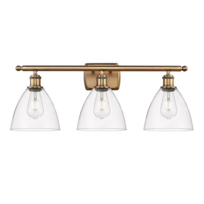 Innovations Lighting Ballston Dome 3 Light 28″ Bath Vanity Light 516-3W-BB-GBD-752
