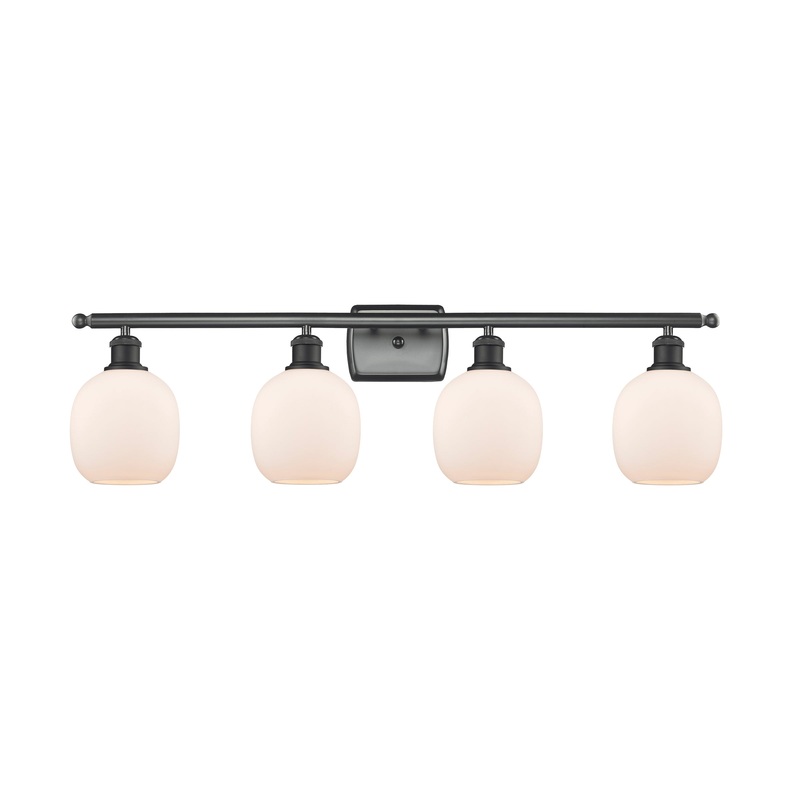 Innovations Lighting Belfast 4 Light Bath Vanity Light Part Of The Ballston Collection 516-4W-BK-G101-LED