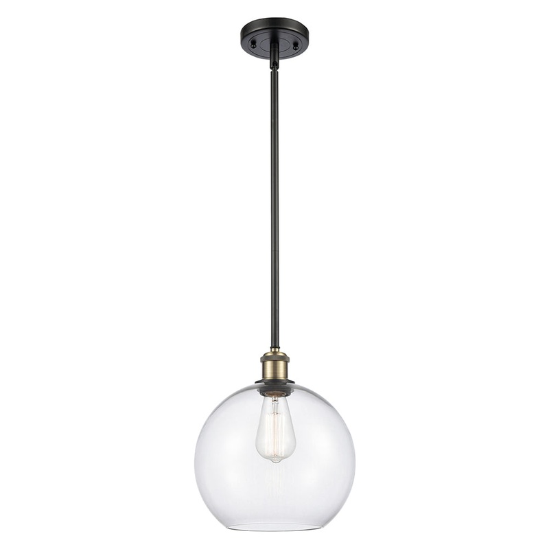 Innovations Lighting Athens 1 Light 10″ Mini Pendant 516-1S-BAB-G122-10