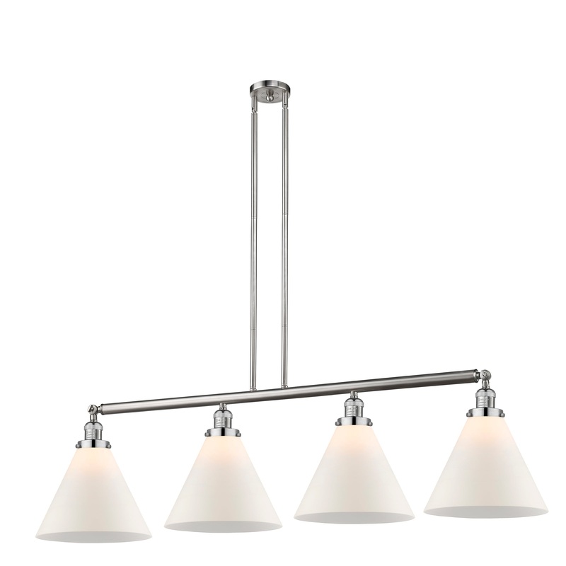 Innovations Lighting X-Large Cone 4 Light Island Light Part Of The Franklin Restoration Collection 214-SN-G41-L