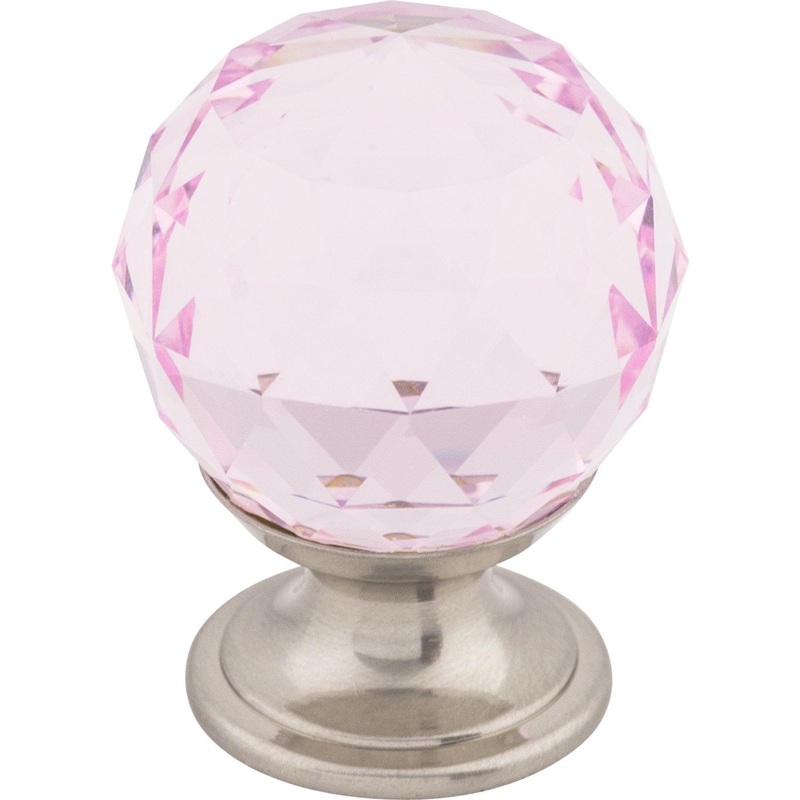 Pink Crystal Knob