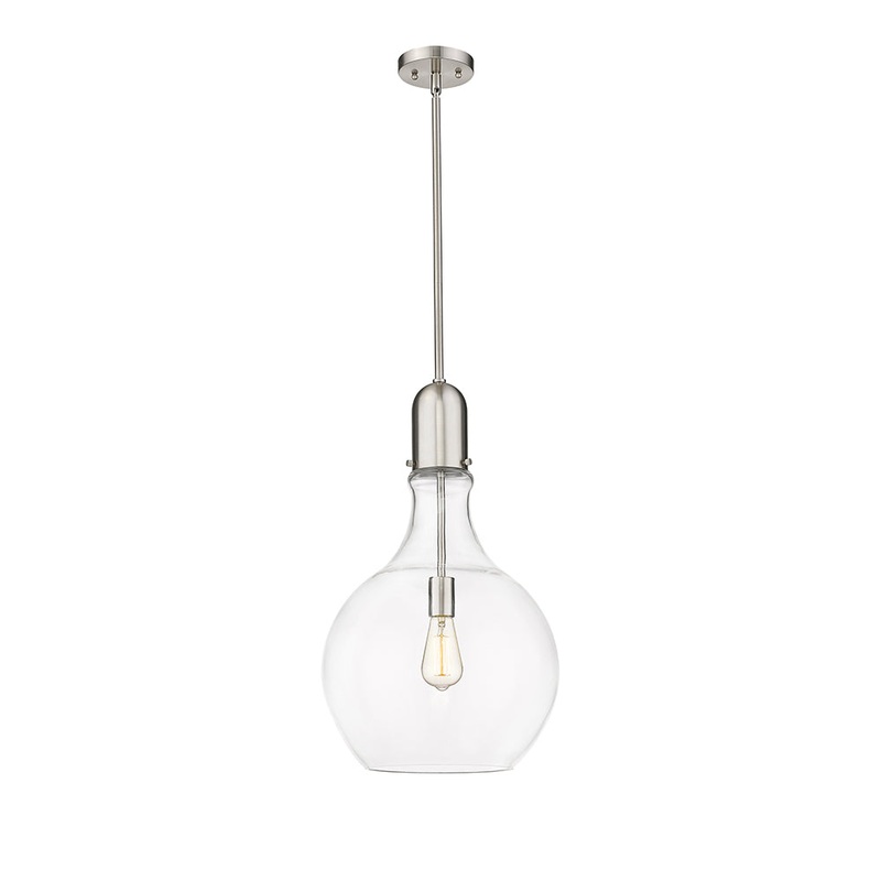 Innovations Lighting Amherst 1 Light 13.75″ Pendant 492-1S-SN-G582-14-LED