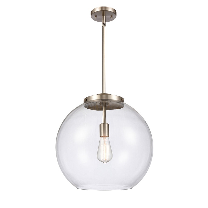 Innovations Lighting Athens 1 Light 13.75″ Pendant 221-1S-SN-G122-16