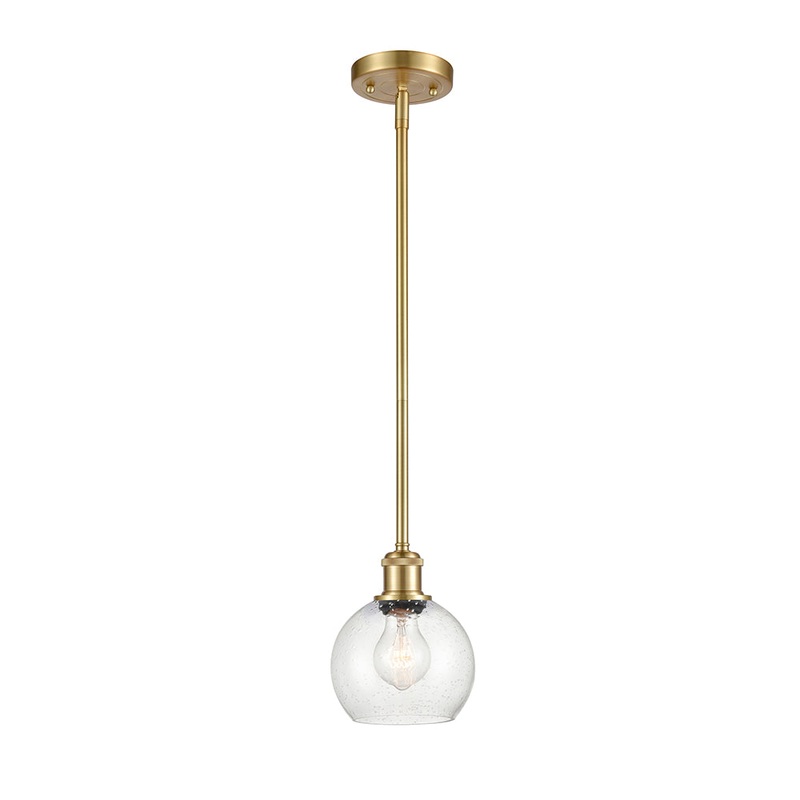 Innovations Lighting Athens 1 Light 6″ Mini Pendant 516-1S-SG-G124-6-LED