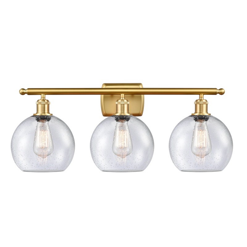 Innovations Lighting Athens 3 Light 26″ Bath Vanity Light 516-3W-SG-G124-8-LED