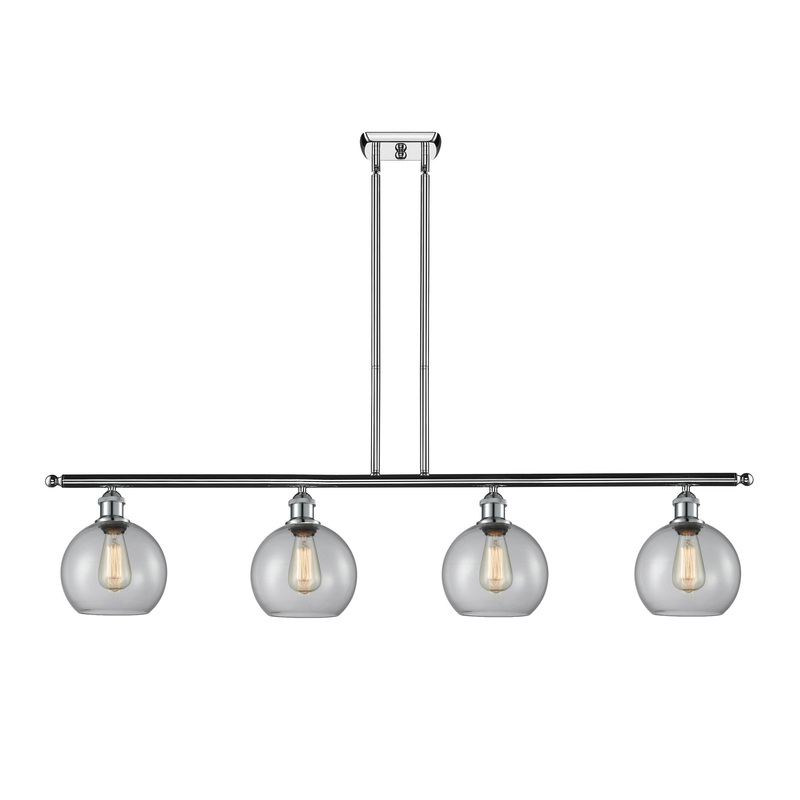 Innovations Lighting Athens 4 Light 48″ Island Light 516-4I-PC-G122-8-LED