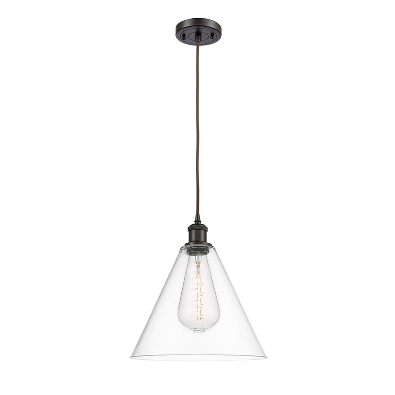 Innovations Lighting Ballston Cone 1 Light  12″ Mini Pendant 516-1P-OB-GBC-122-LED