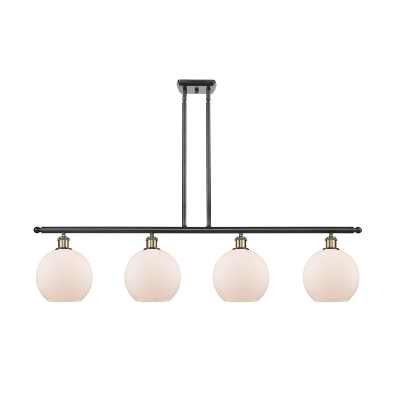 Innovations Lighting Athens 4 Light 48″ Island Light 516-4I-BAB-G121-8-LED