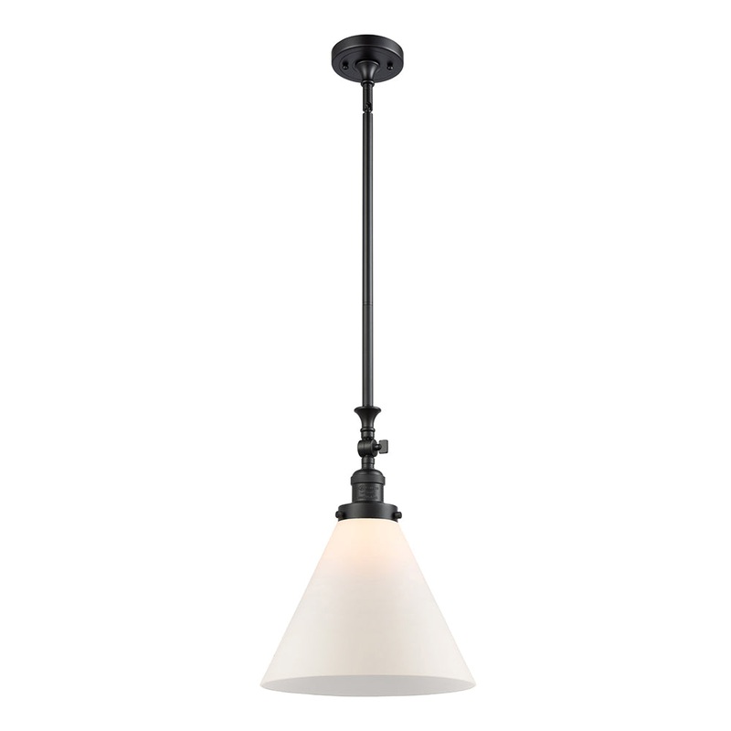 Innovations Lighting X-Large Cone 1 Light Mini Pendant Part Of The Franklin Restoration Collection 206-BK-G41-L-LED