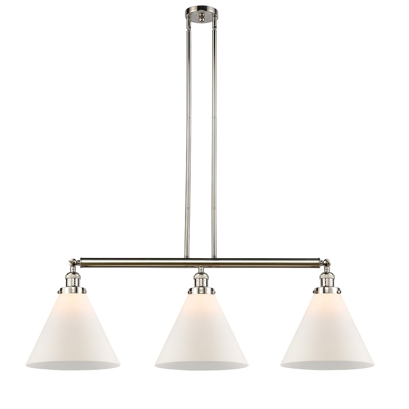 Innovations Lighting X-Large Cone 3 Light Island Light Part Of The Franklin Restoration Collection 213-PN-G41-L-LED