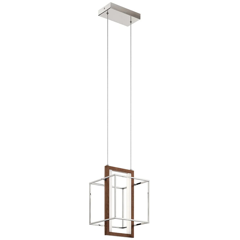 Kichler Viho 10″ LED Pendant Polished Nickel 84045