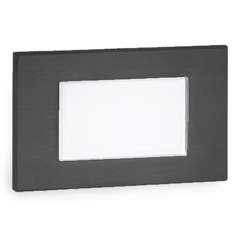 12V Frame Horizontal Landscape Step / Wall Light Amber CCT