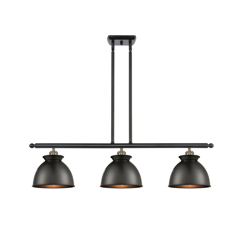 Innovations Lighting Adirondack 3 Light Island Light Part Of The Ballston Collection 516-3I-BAB-M14-BK-LED