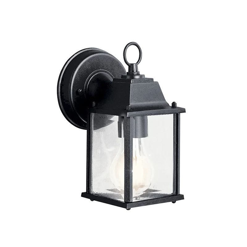Kichler Barrie 8.5″ 1 Light Wall Light with LED Bulb Black 9794BKL18