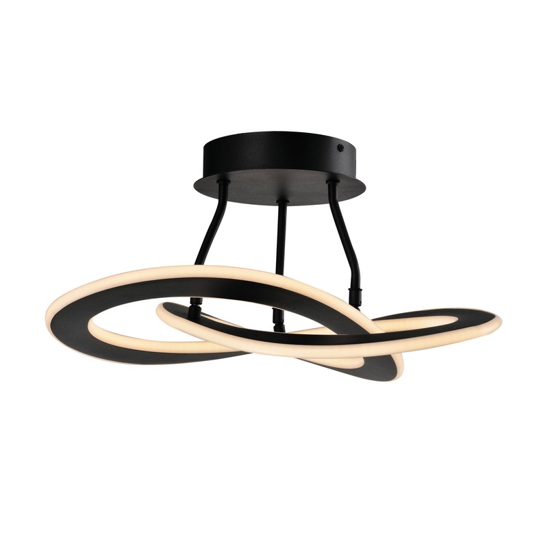 Wave Semi-Flush Mount Light