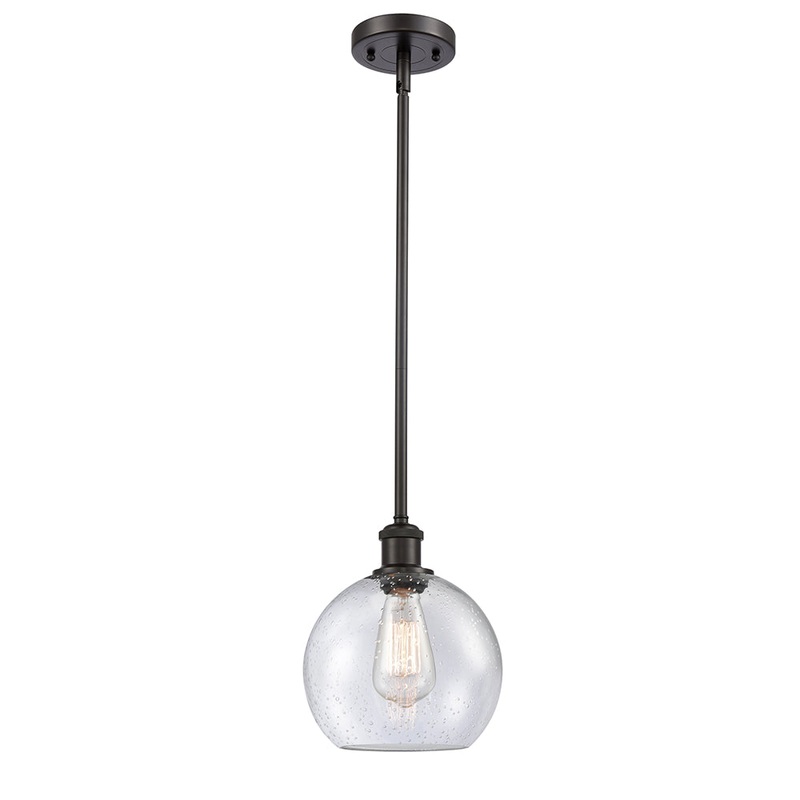 Innovations Lighting Athens 1 Light 8″ Mini Pendant 516-1S-OB-G124-8-LED