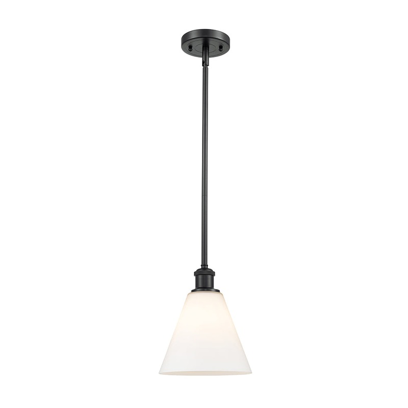 Innovations Lighting Ballston Cone 1 Light 8″ Mini Pendant 516-1S-BK-GBC-81