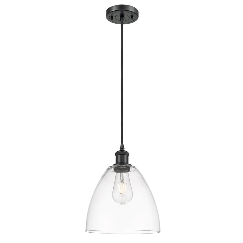 Innovations Lighting Ballston Dome 1 Light  9″ Mini Pendant 516-1P-BK-GBD-92-LED