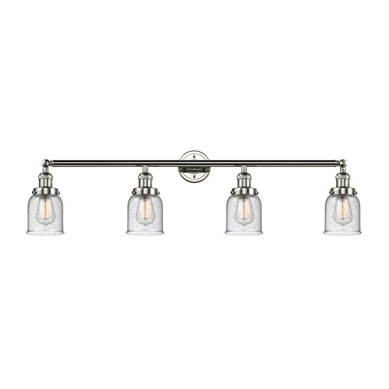 Innovations Lighting Small Bell 4 Light Bath Vanity Light Part Of The Franklin Restoration Collection 215-PN-G54-LED