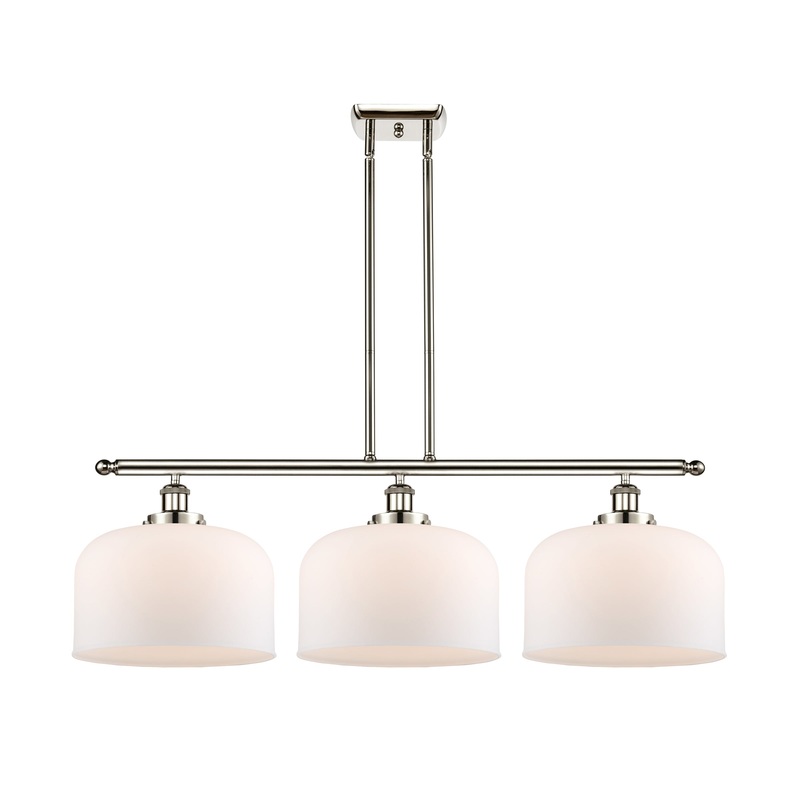 Innovations Lighting X-Large Bell 3 Light Island Light Part Of The Ballston Collection 916-3I-PN-G71-L-LED