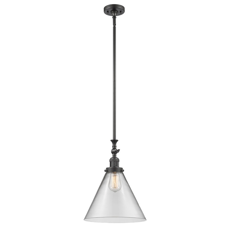 Innovations Lighting X-Large Cone 1 Light Mini Pendant Part Of The Franklin Restoration Collection 206-OB-G42-L
