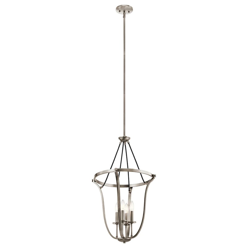 Kichler Thisbe 29.25″ 4 Light Foyer Pendant Classic Pewter 43535CLP