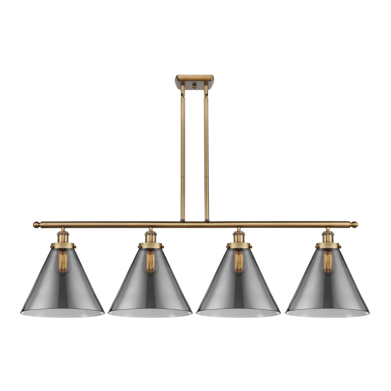 Innovations Lighting X-Large Cone 4 Light Island Light Part Of The Ballston Collection 916-4I-BB-G43-L-LED