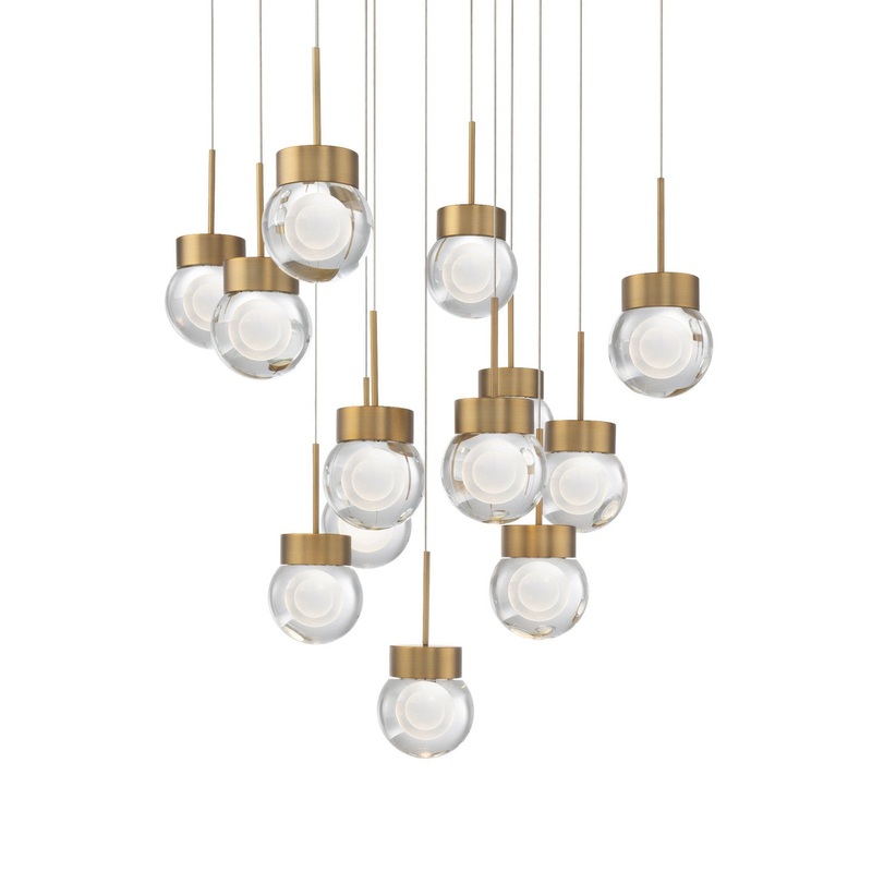 Double Bubble Square Multi Light Pendant