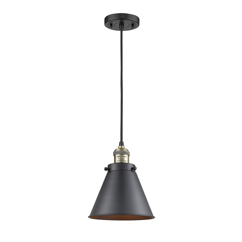 Innovations Lighting Appalachian 1 Light Mini Pendant Part Of The Franklin Restoration Collection 201C-BAB-M13-BK