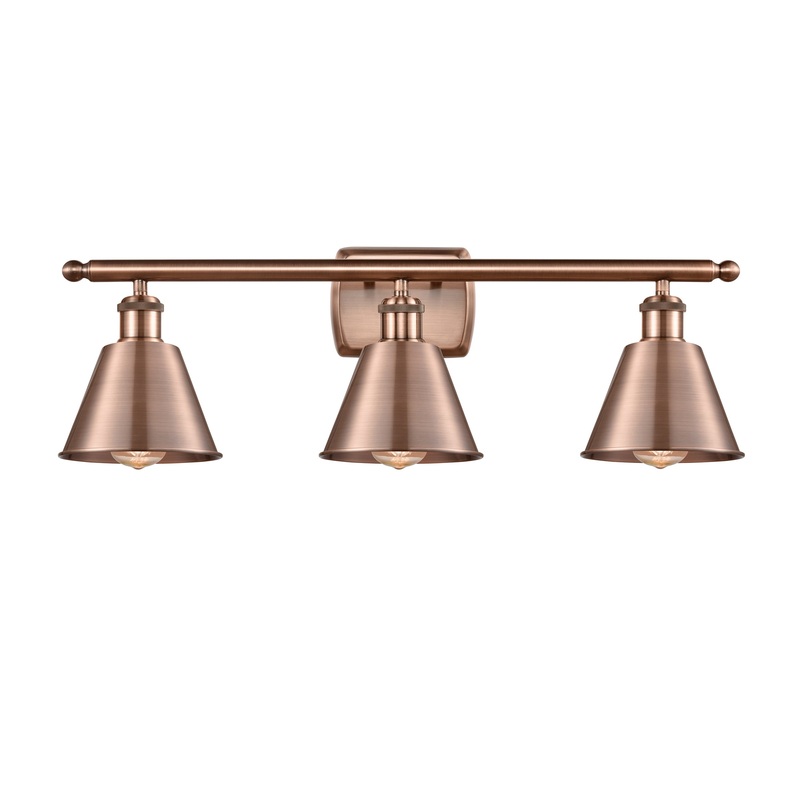 Innovations Lighting Smithfield 3 Light Bath Vanity Light Part Of The Ballston Collection 516-3W-AC-M8