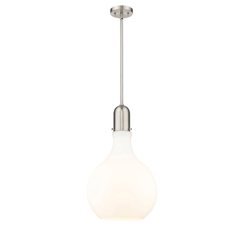 Innovations Lighting Amherst 1 Light 13.75″ Pendant 492-1S-SN-G581-14-LED