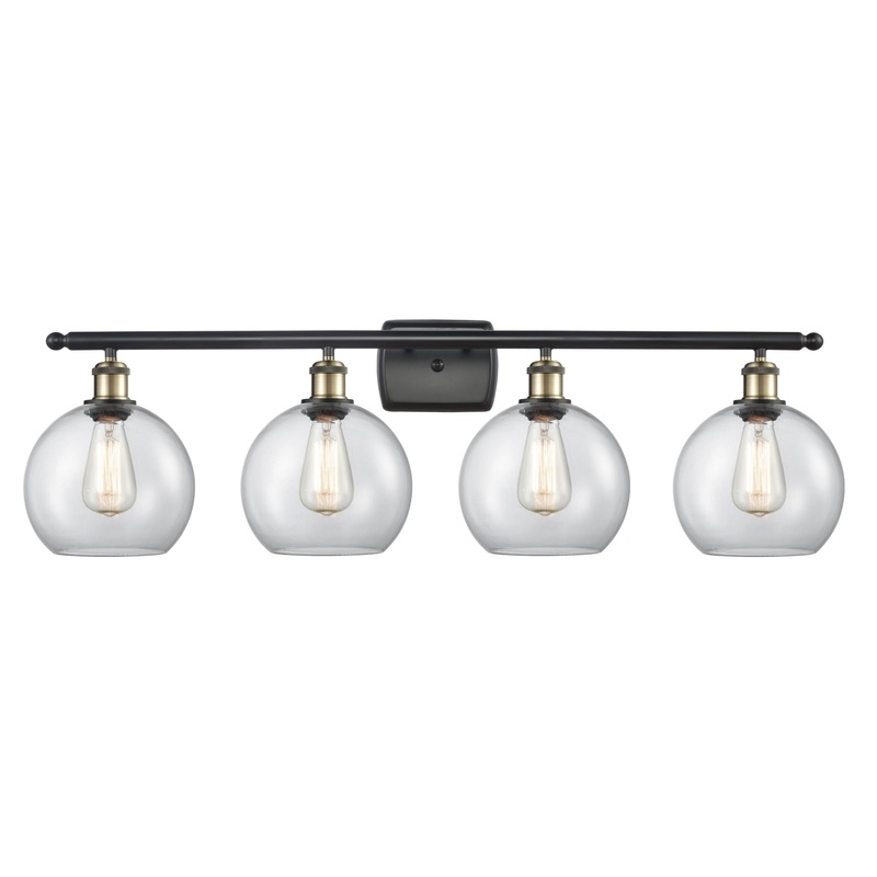 Innovations Lighting Athens 4 Light 36″ Bath Vanity Light 516-4W-BAB-G122-8-LED