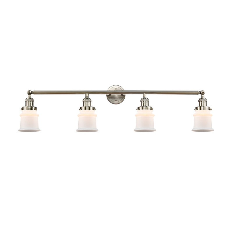 Innovations Lighting Small Canton 4 Light Bath Vanity Light Part Of The Franklin Restoration Collection 215-SN-G181S-LED