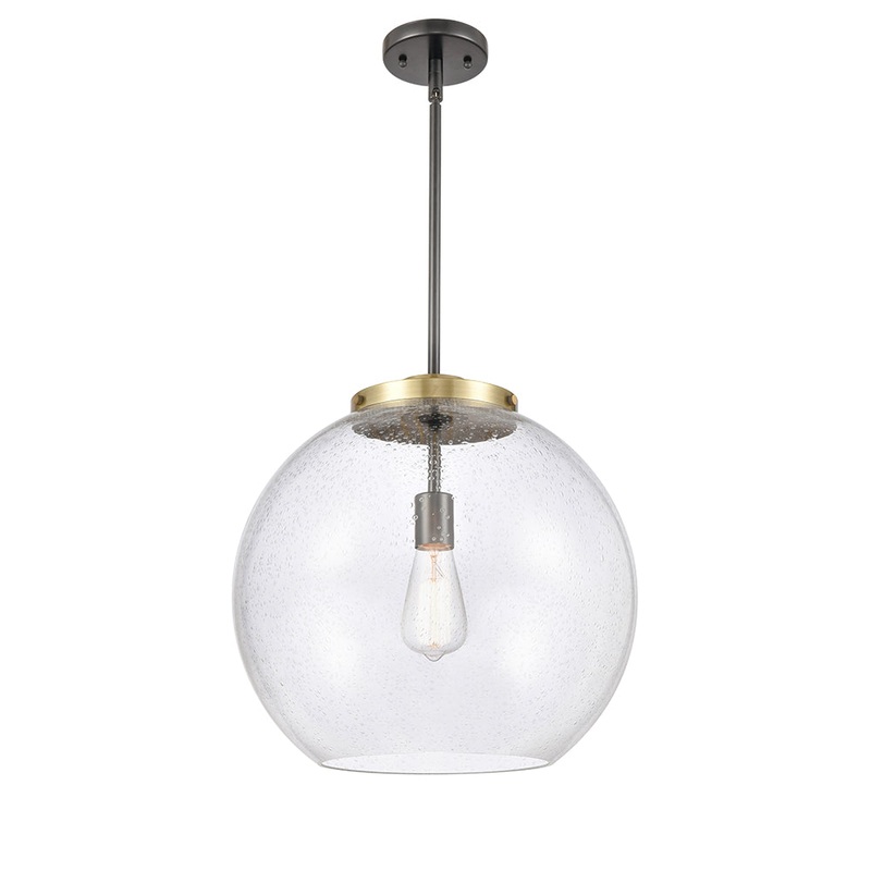 Innovations Lighting Athens 1 Light 13.75″ Pendant 221-1S-BAB-G124-16-LED