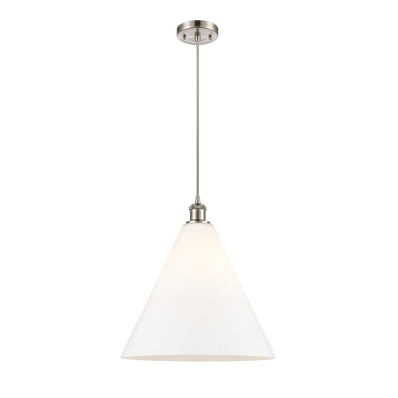 Innovations Lighting Ballston Cone 1 Light 16″ Pendant 516-1P-SN-GBC-161